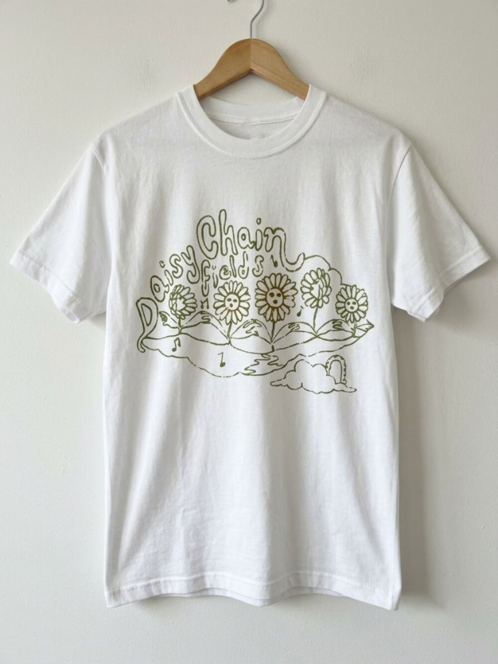 Daisy Chain Fields illustration T-Shirt Reprint